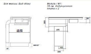 Варочная панель FALMEC Design+ MODULA/M1 (84 х 51) фото 3 в Екатеринбурге Варочная панель FALMEC Design+ MODULA/M1 (84 х 51) фото 3 в Екатеринбурге