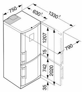 Холодильник Либхер CBNPbe 5156 Premium NoFrost фото 4 в Екатеринбурге Холодильник Liebherr CBNPbe 5156 Premium NoFrost фото 4 в Екатеринбурге
