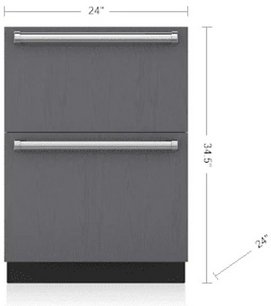 Встраиваемый морозильник SUB-ZERO ID24FI фото в Екатеринбурге