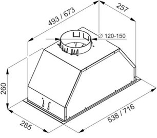 Встраиваемая вытяжка Маунфилд Urania 74 INOX фото 4 в Екатеринбурге Встраиваемая вытяжка Maunfeld Urania 74 INOX фото 4 в Екатеринбурге