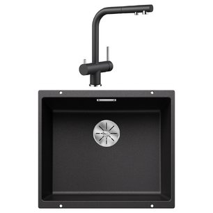 Blanco (мойка SUBLINE 500-U SILGRANIT + FONTAS-S II SILGRANIT антрацит) фото в Екатеринбурге