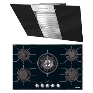 Miele (варочная панель KM 3034-1 + вытяжка DA 6096 W OBSW) фото в Екатеринбурге