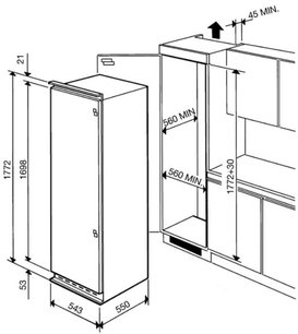 Холодильник Smeg FR320P фото 3 в Екатеринбурге