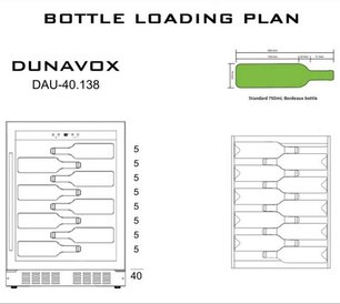Винный шкаф Dunavox DAU-40.138SS фото 3 в Екатеринбурге