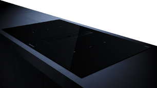 Индукционная варочная панель с вытяжкой Kuppersbusch KMI 9350.0 SR Black Chrome фото 3 в Екатеринбурге