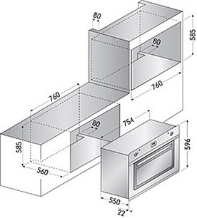 Духовой шкаф Ilve 800-WMP фото 3 в Екатеринбурге