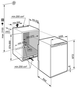 Встраиваемый холодильник Либхер IK 1654 Premium фото 4 в Екатеринбурге Встраиваемый холодильник Liebherr IK 1654 Premium фото 4 в Екатеринбурге