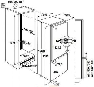 Встраиваемый холодильник Kuppersbusch FKGF 8800.0i фото 2 в Екатеринбурге