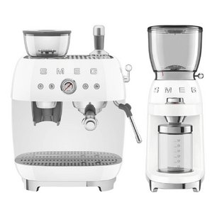 Smeg 50`s Style (кофемашина EGF03WHEU + кофемолка CGF11WHEU) фото в Екатеринбурге