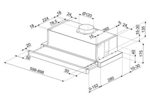 Встраиваемая вытяжка Smeg KSET61E2 фото 4 в Екатеринбурге