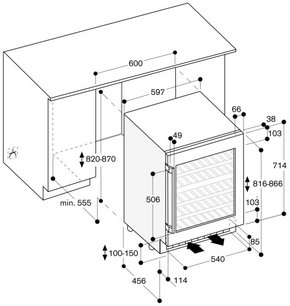 Встраиваемый винный шкаф Gaggenau RW404262 фото 4 в Екатеринбурге
