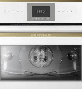 Компактный духовой шкаф с паром Kuppersbusch CBD 6550.0 W4 Gold фото 3 в Екатеринбурге
