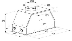 Встраиваемая вытяжка Kaiser EA 548 фото 4 в Екатеринбурге