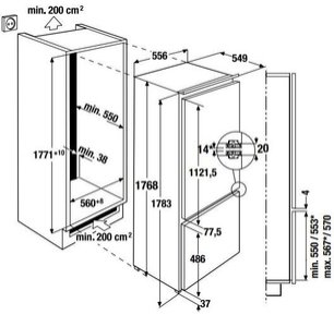 Встраиваемый холодильник Kuppersbusch FKGF 8800.1i фото 2 в Екатеринбурге