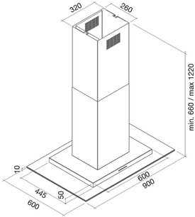 Вытяжка Falmec Exploit top isola 90 ix touchfree (800) ECP фото 4 в Екатеринбурге