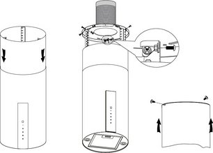 Вытяжка Кертинг KHA 35808 DW Cylinder фото 3 в Екатеринбурге Вытяжка Korting KHA 35808 DW Cylinder фото 3 в Екатеринбурге