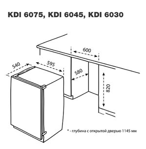 Посудомоечная машина Korting KDI 6075 фото 2 в Екатеринбурге