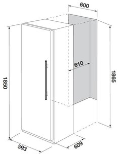 Встраиваемая морозильная камера Fulgor Milano FFSI 351 NF ED X фото 3 в Екатеринбурге