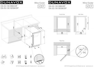 Винный шкаф Dunavox DX-53.130DBK/DP фото 3 в Екатеринбурге