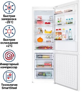 Холодильник Maunfeld MFF195NFIW10 фото 2 в Екатеринбурге