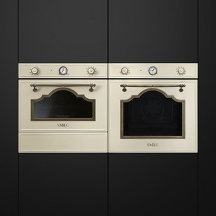 Компактный духовой шкаф с пароваркой Smeg SF4750VCPO1 фото 3 в Екатеринбурге