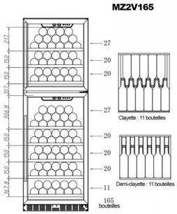Винный шкаф La Sommeliere MZ2V165 фото 4 в Екатеринбурге
