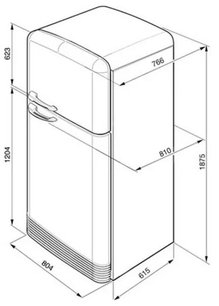 Холодильник Smeg FAB50X фото 3 в Екатеринбурге
