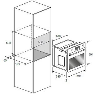 Духовой шкаф Fulgor Milano FQO 6009 MT X фото 3 в Екатеринбурге