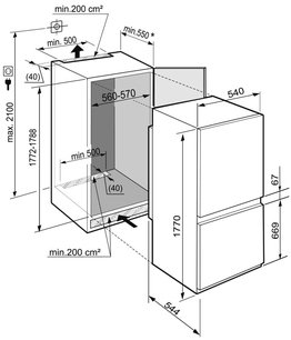 Встраиваемый холодильник Либхер ICBS 3314 Comfort фото 3 в Екатеринбурге Встраиваемый холодильник Liebherr ICBS 3314 Comfort фото 3 в Екатеринбурге