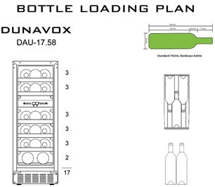 Винный шкаф Dunavox DAU-17.58DSS фото 4 в Екатеринбурге