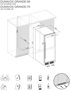 Винный шкаф Dunavox DX-70.258B фото 3 в Екатеринбурге