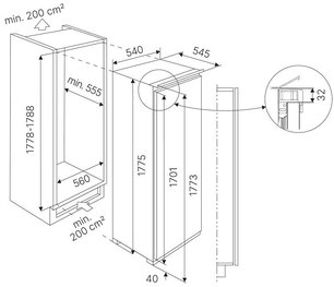 Встраиваемая морозильная камера Kuppersbusch FG 8840.1i фото 2 в Екатеринбурге