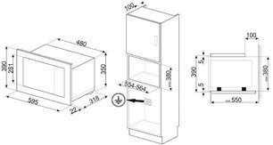Встраиваемая микроволновая печь Смег FMI320X2 фото 4 в Екатеринбурге Встраиваемая микроволновая печь Smeg FMI320X2 фото 4 в Екатеринбурге