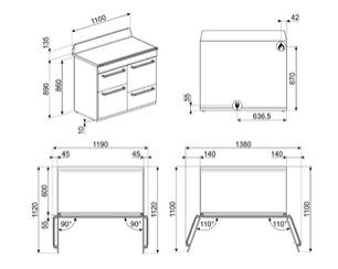 Варочный центр Смег TR4110GR фото 4 в Екатеринбурге Варочный центр Smeg TR4110GR фото 4 в Екатеринбурге