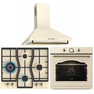 Gorenje (варочная панель GW6D42CLI + духовой шкаф BO6735CLI + вытяжка WHC63CLI) фото в Екатеринбурге