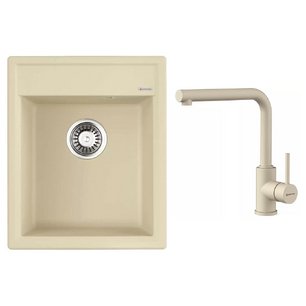 Omoikiri (мойка Daisen 42-BE + смеситель NAKAGAWA BE-P) фото в Екатеринбурге