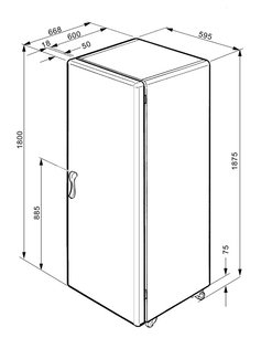Холодильник Smeg FPD34PD-1 фото 2 в Екатеринбурге