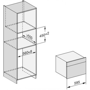Встраиваемая пароварка Miele DG2840 OBSW фото 3 в Екатеринбурге