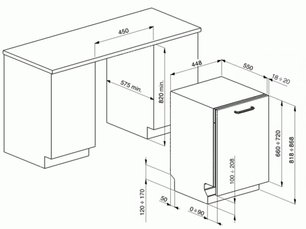 Встраиваемая посудомоечная машина Smeg STA4523 фото 2 в Екатеринбурге