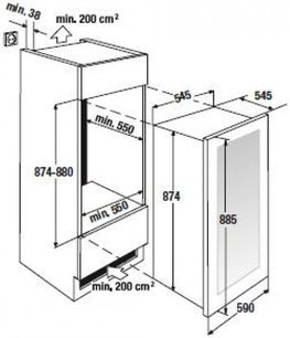 Встраиваемый холодильник для охлаждения вина Kuppersbusch FWK 2800.0 S4 фото 4 в Екатеринбурге