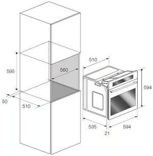 Духовой шкаф Fulgor Milano FQO 6010 P MT X фото 2 в Екатеринбурге