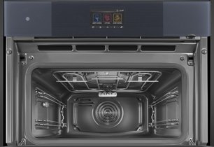 Компактный духовой шкаф с пароваркой шкаф Smeg SO4104APG фото 2 в Екатеринбурге