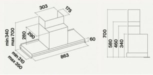 Встраиваемая вытяжка Фалмек Virgola Black 90 (600) фото 4 в Екатеринбурге Встраиваемая вытяжка Falmec Virgola Black 90 (600) фото 4 в Екатеринбурге