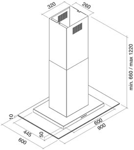 Вытяжка Falmec Exploit isola 90 ix touchfree (800) ECP фото 4 в Екатеринбурге