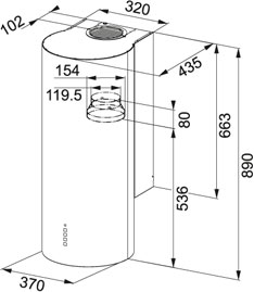 Вытяжка Franke FTU 3805 XS фото 3 в Екатеринбурге