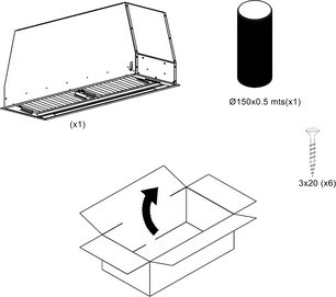 Встраиваемая вытяжка Pando PRO/85 INOX V.850 SEC фото 3 в Екатеринбурге