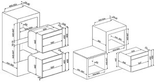 Компактный духовой шкаф с СВЧ Smeg SF4920MCN фото 2 в Екатеринбурге