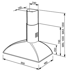 Вытяжка Смег KSE89A2 фото 3 в Екатеринбурге Вытяжка Smeg KSE89A2 фото 3 в Екатеринбурге