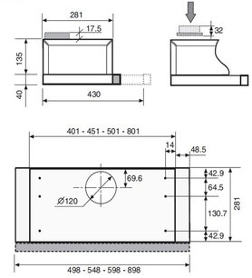 Встраиваемая вытяжка Zigmund Shtain K 002.61 S фото 2 в Екатеринбурге