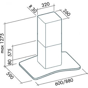 Вытяжка Falmec Astra isola 90 vetro (800) ECP фото 2 в Екатеринбурге